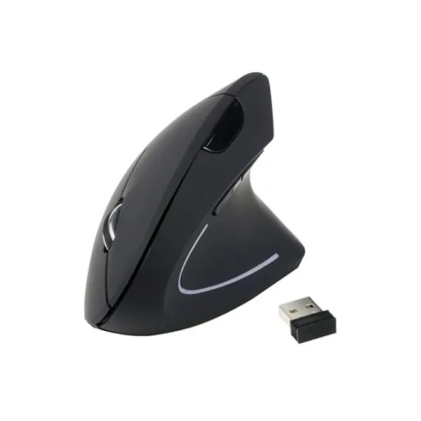 Equip 245110 Ratón Inalámbrico Ergonómico 1600DPI Negro