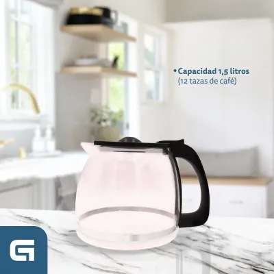 Grunkel CAF-BAROMA Cafetera de Goteo 1.5L 800W Blanca