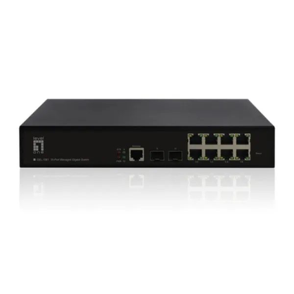 LevelOne GEL-1061 Switch 10 Puertos Gigabit + 2 SFP