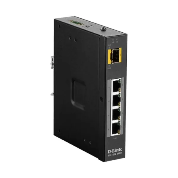 D-Link DIS-100G-5PSW Switch Industrial No Gestionable 4 Puertos Gigabit PoE 120W + 1 Puerto SFP
