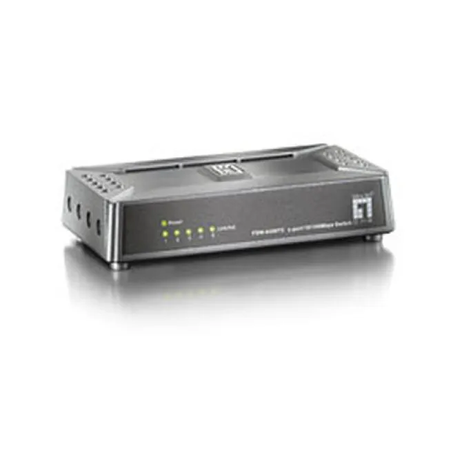 LevelOne FSW-0508TX Switch 5 Puertos 10/100 Mbps