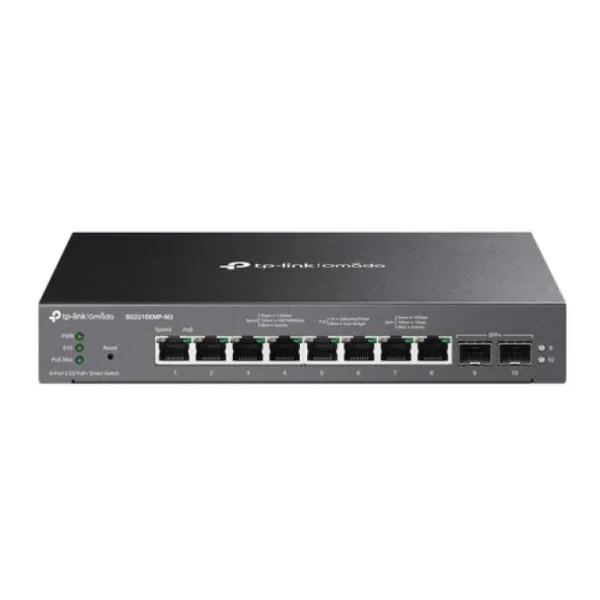 TP-Link Omada SG2210XMP-M2 Switch Gestionado L2+ Gigabit 2.5G 8 Puertos + 2 SFP+ PoE