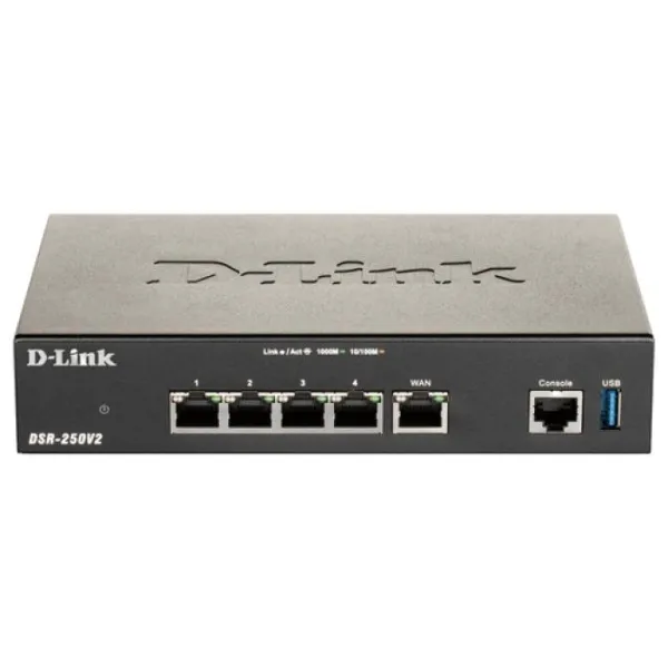 D-Link DSR-250V2 Router VPN Gigabit Firewall