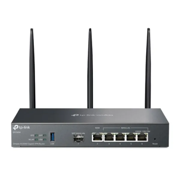 TP-Link ER706W Router Inalámbrico VPN Gigabit Omada AX3000 Doble Banda