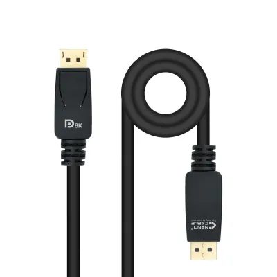 Nanocable Cable DisplayPort 1.4 Macho/Macho Negro 3 m Nanocable Cable DisplayPort 1.4 Macho/Macho Negro 3 m
