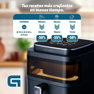 Freidora por Aire / Sin Aceite Grunkel Black Light Fryer/
