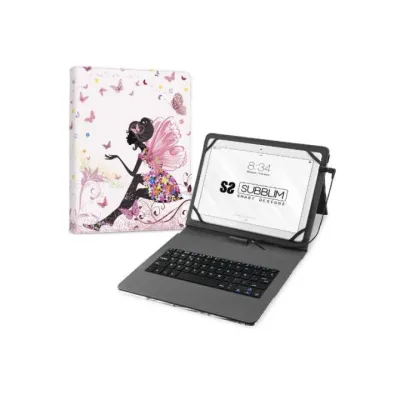 Subblim Keytab Funda Universal con Teclado Hada para Tablet