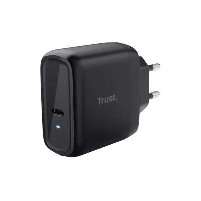 Trust Maxo Cargador USB-C de 65W 75% de Material Reciclado Negro