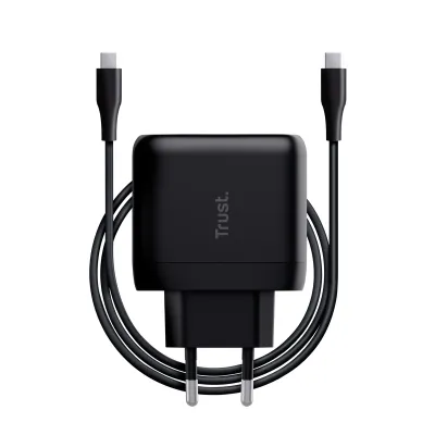 Trust Maxo Cargador USB-C de 65W 75% de Material Reciclado Negro