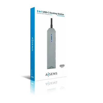 Aisens Docking USB-C 3.2 5 en 1 Multipuerto Gris