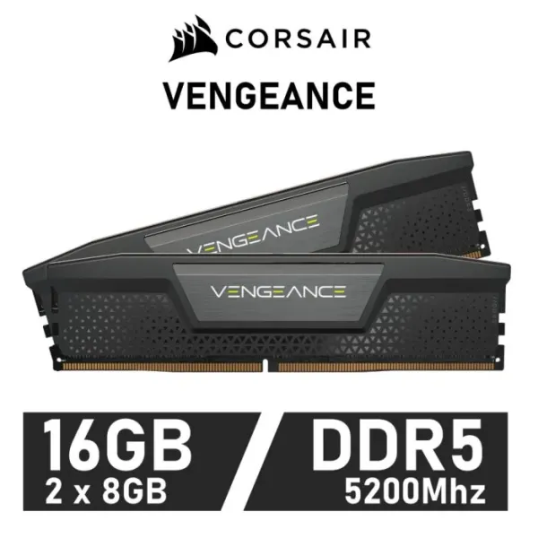 Corsair Vengeance Black KIT 16GB DDR5 a 5200MHz CL40 1.25v XMP 3.0 (2x8GB)