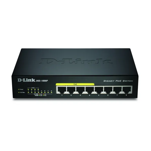 D-Link DGS-1008P Switch 8 Puertos