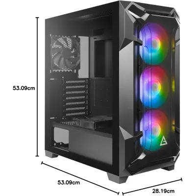 Antec DF600 Flux RGB ATX Cristal Templado USB 3.0 Negra