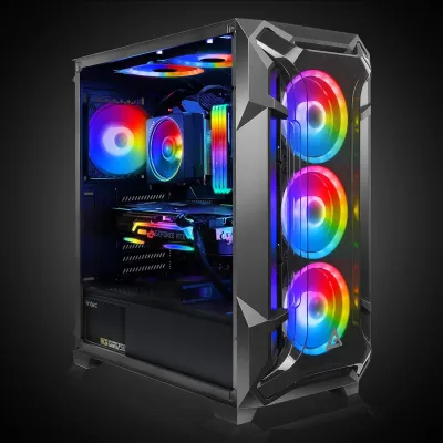 Antec DF600 Flux RGB ATX Cristal Templado USB 3.0 Negra