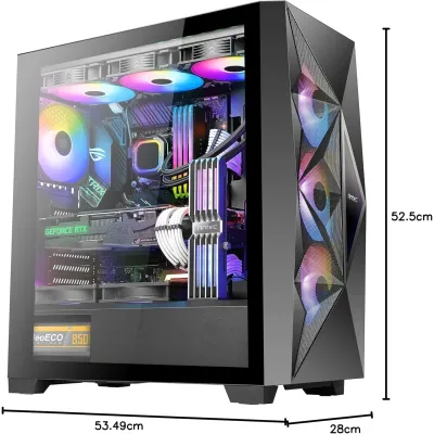 Antec DF800 Flux RGB ATX Cristal Templado USB 3.0 Negra
