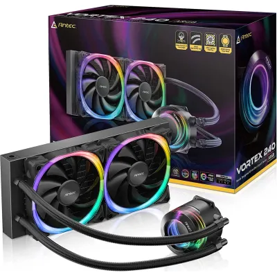 Antec VORTEX 240 ARGB 240mm Kit de Refrigeración Líquida Negro Antec VORTEX 240 ARGB 240mm Kit de Refrigeración Líquida Negro