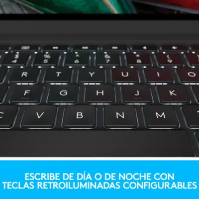 Logitech Slim Folio Pro Funda con Teclado Retroiluminado para