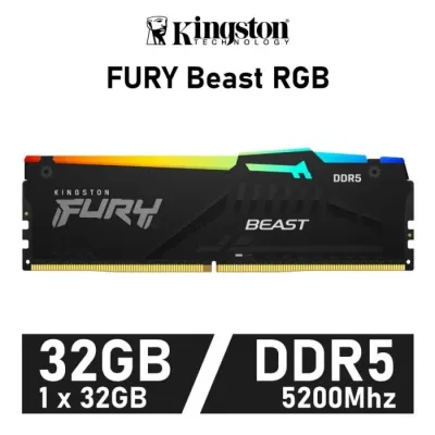 Kingston FURY Beast RGB 32GB DDR5 5600MHz CL40 1.25v XMP 3.0
