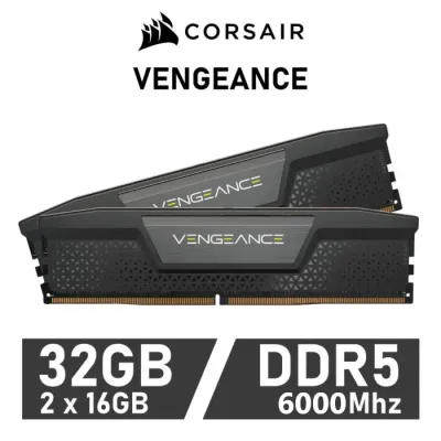 Corsair Vengeance Black KIT 32GB DDR5 a 6000MHz CL36 1.25v XMP Corsair Vengeance Black KIT 32GB DDR5 a 6000MHz CL36 1.25v XMP