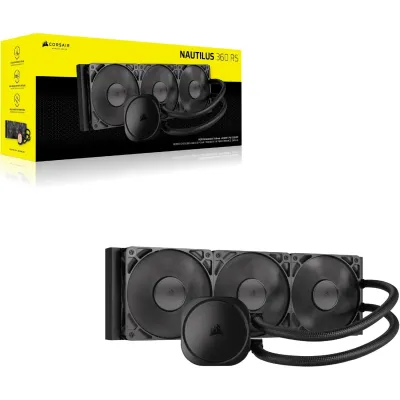 Corsair NAUTILUS 360 RS Refrigeración Líquida 360mm Negro