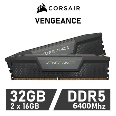 Corsair Vengeance Black KIT 32GB DDR5 a 6400MHz CL32 1.25v XMP Corsair Vengeance Black KIT 32GB DDR5 a 6400MHz CL32 1.25v XMP