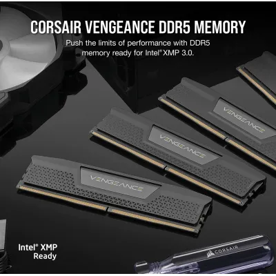 Corsair Vengeance Black KIT 32GB DDR5 a 6400MHz CL32 1.25v XMP Corsair Vengeance Black KIT 32GB DDR5 a 6400MHz CL32 1.25v XMP