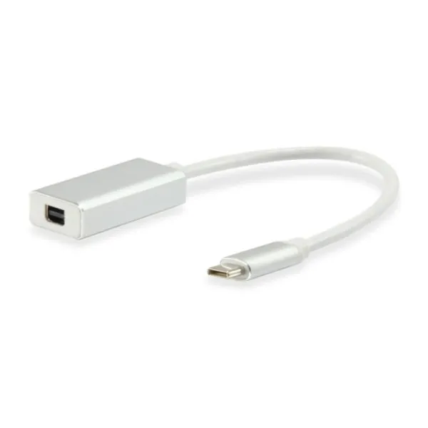 Equip Cable USB Tipo C Macho a Mini DisplayPort Hembra 15cm Plata
