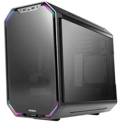 Antec Dark Cube Caja MicroATX Doble frontal, Cristal Negra