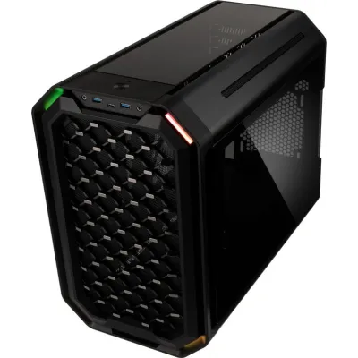 Antec Dark Cube Caja MicroATX Doble frontal, Cristal Negra