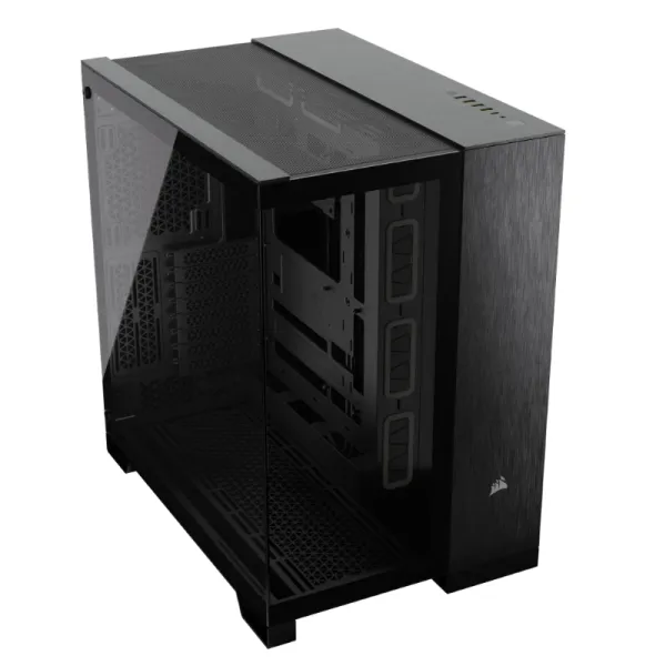 Torre PC Corsair 6500X Semitorre ATX Doble Cristal Templado USB-C Negro Obsidiana