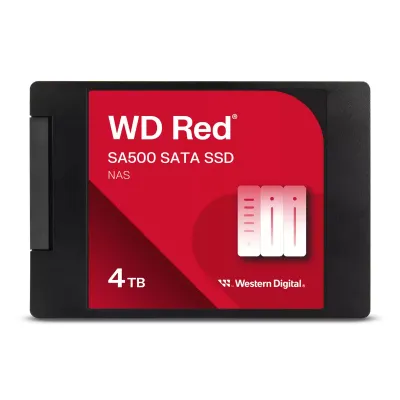 Western Digital WD Red SA500 NAS 4TB SSD 2.5" SATA 6GB/s 560MB/s Western Digital WD Red SA500 NAS 4TB SSD 2.5" SATA 6GB/s 560MB/s