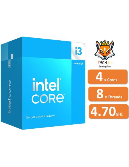Intel Core i3-14100F 4x Cores a 3.50Ghz/4.7Ghz 12MB Socket 1700 | T...
