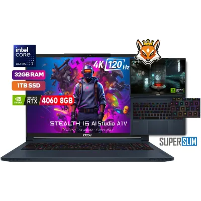 MSI Stealth 16 AI Studio A1VFG-045XES Intel Core Ultra 7-155H MSI Stealth 16 AI Studio A1VFG-045XES Intel Core Ultra 7-155H