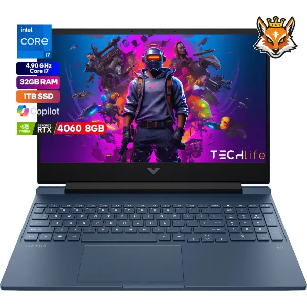HP Victus Gaming 15-FA1030NS Edition Intel Core i7-13620H 32GB 1TB RTX 4060 8GB 15.6" 144Hz Azul FreeDOS