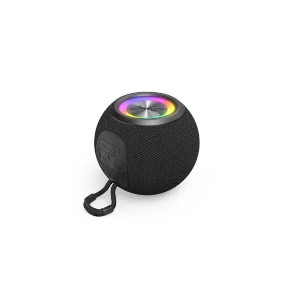 Hama Altavoz Bluetooth Ball Shape Negro 5W iluminación RGB 10h Bateria,Manos libres