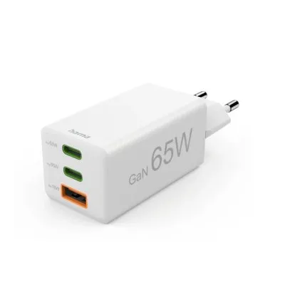 Cargador De Pared Hama Mini 2xusb-c 1xusb-a Gan 65w Quick Cargador De Pared Hama Mini 2xusb-c 1xusb-a Gan 65w Quick