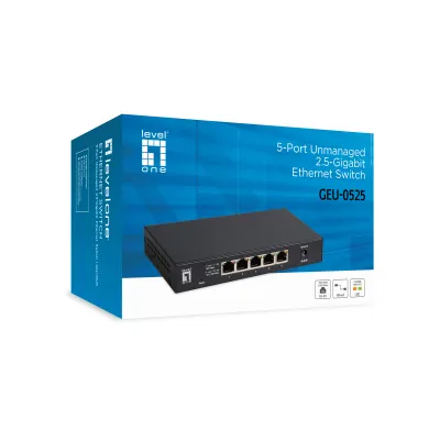 LevelOne GEU-0525 switch No administrado 2.5G Ethernet LevelOne GEU-0525 switch No administrado 2.5G Ethernet