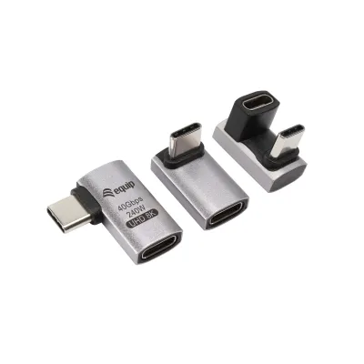 Equip 133478 cambiador de género para cable USB C Negro, Gris