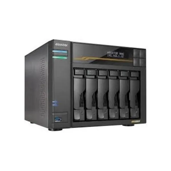 Servidor Nas Asustor Lockerstor 4 As6806t 6 Bahias Amd Ryzen Quad Core 2.3ghz 16gb Usb4 Dual 10gbe