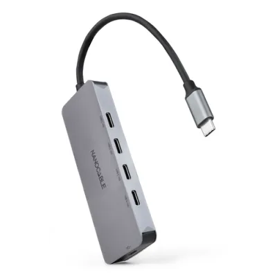 Hub USB Tipo-C Nanocable 10.16.4505/ 4xUSB Tipo-C/ 1xUSB Tipo-C Hub USB Tipo-C Nanocable 10.16.4505/ 4xUSB Tipo-C/ 1xUSB Tipo-C