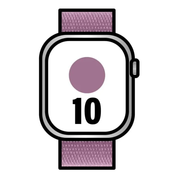 Apple Watch Series 10 GPS + Cellular 46mm Caja Aluminio Oro Rosa con Correa Loop Deportiva Ciruela