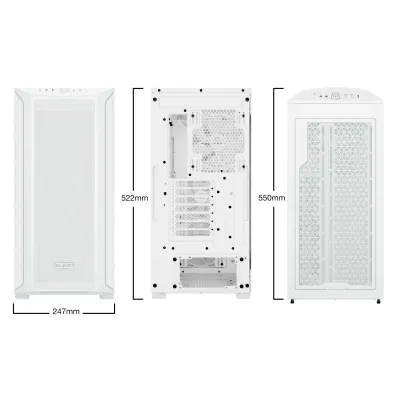 Be Quiet Shadow Base 800 FX White Midi Tower Cristal Templado