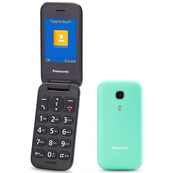 Panasonic KX-TU400EXC Teléfono Móvil para Personas Mayores/ Turquesa