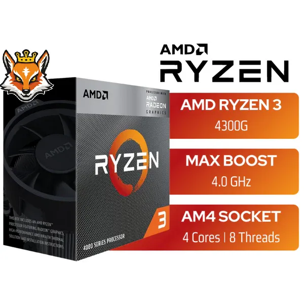 AMD Ryzen 3 4300G 3.8 GHz Box