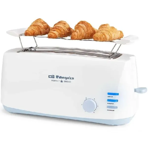 Orbegozo TO 4500 Tostador Doble Ranura Larga 1400W Blanco