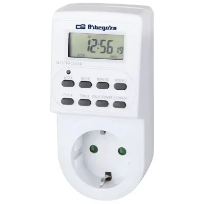 Programador de Enchufe Orbegozo PG 20 /Potencia Máxima 3600W Programador de Enchufe Orbegozo PG 20 /Potencia Máxima 3600W