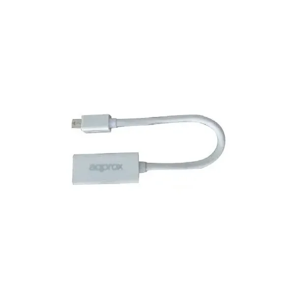 Approx APPC12V2 Adaptador Mini DisplayPort a HDMI Blanco