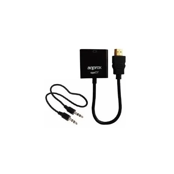 Adaptador Hdmi A Vga Con Audio Approx Appc17
