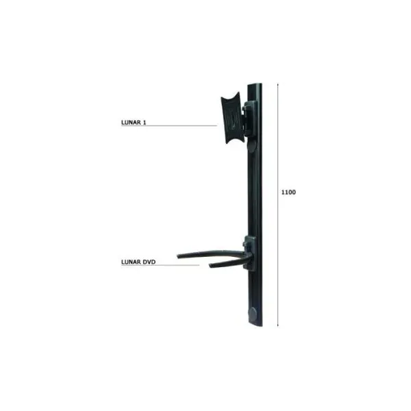 Soporte De Pared Orientable Omb Lunar-genio Para Pantalla 10"-50" Verti.+-20âº Giro 90âº Vesa 200x20
