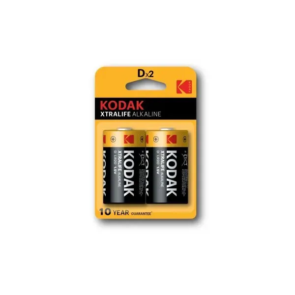 Pila Kodak Alcalina Xtralife D Lr20 Blister*2 (ecotasas Incluidas)